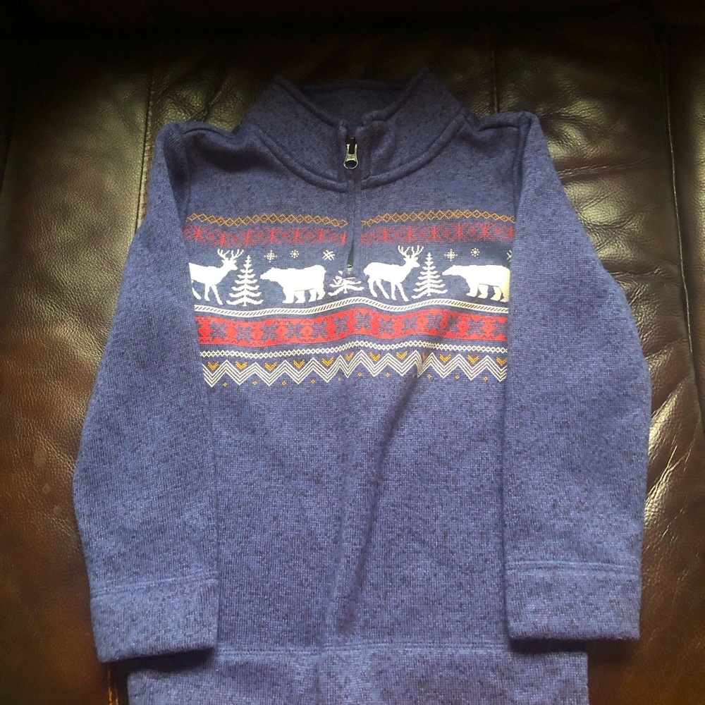 Sonoma Size 5 holiday super soft sweater 1/4 zip